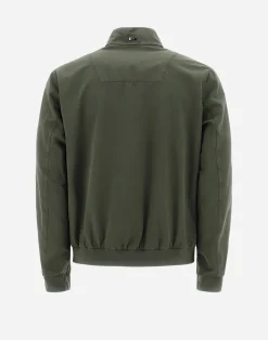 Herno Bomber-Bomberjacke Aus Stuckgefarbtem Leinen & Baumwolle