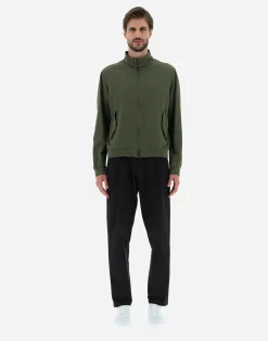 Herno Bomber-Bomberjacke Aus Stuckgefarbtem Leinen & Baumwolle