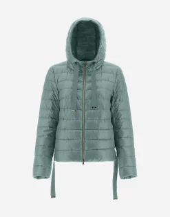 Herno Kurze Daunenjacken-Bomberjacke Mit Kapuze Aus Nylon Ultralight