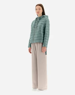 Herno Kurze Daunenjacken-Bomberjacke Mit Kapuze Aus Nylon Ultralight