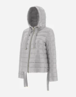 Herno Kurze Daunenjacken-Bomberjacke Mit Kapuze Aus Nylon Ultralight