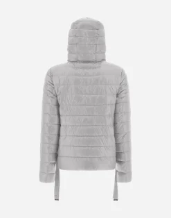 Herno Kurze Daunenjacken-Bomberjacke Mit Kapuze Aus Nylon Ultralight