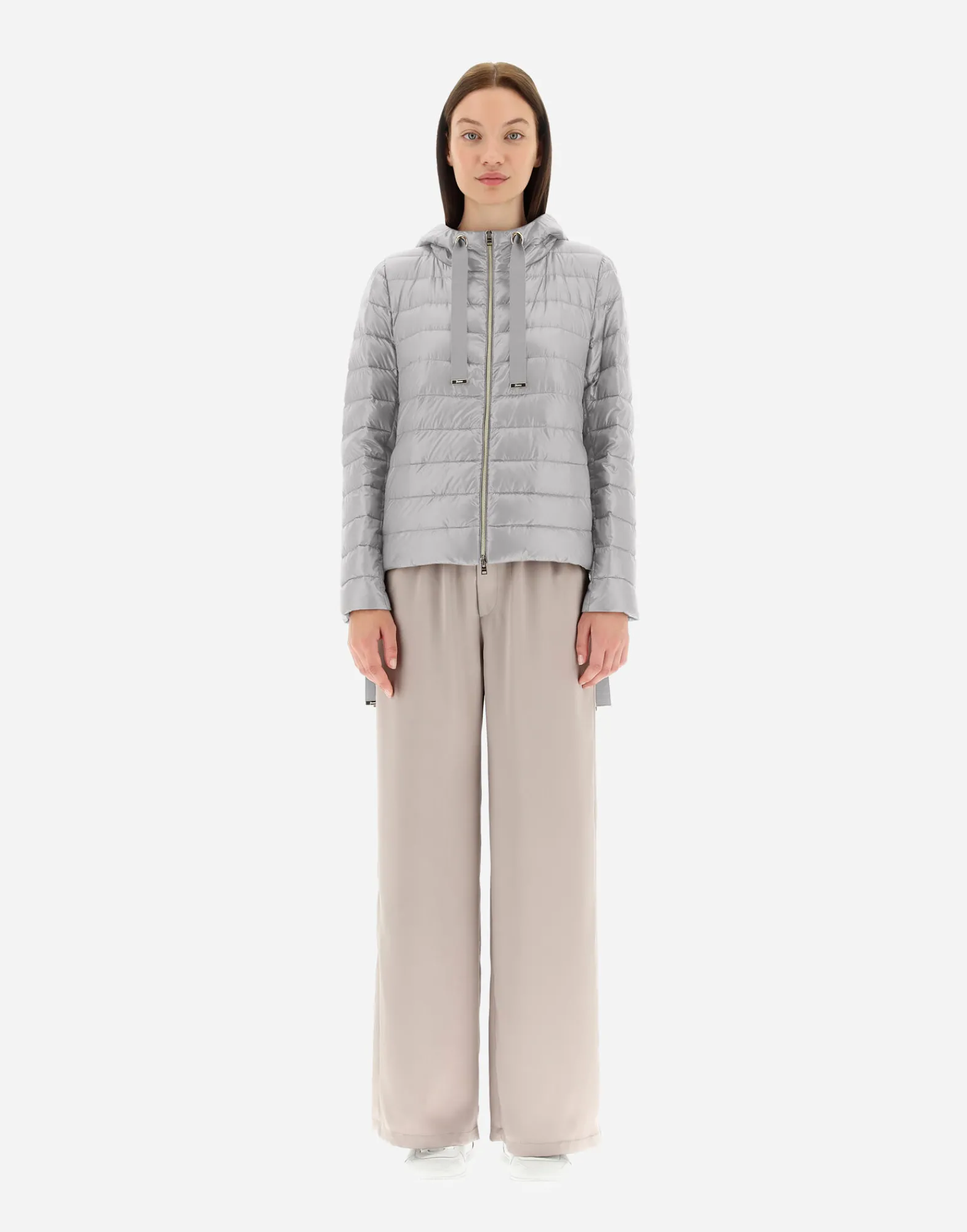 Herno Kurze Daunenjacken-Bomberjacke Mit Kapuze Aus Nylon Ultralight