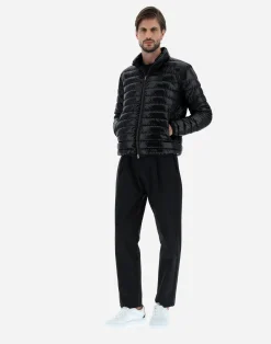 Herno Kurze Daunenjacken-Bomberjacket Aus Gloss