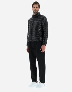 Herno Kurze Daunenjacken-Bomberjacket Aus Gloss