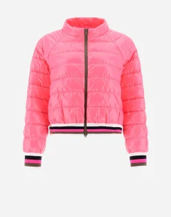 Herno Kurze Daunenjacken-Bomberjacket Aus Gloss