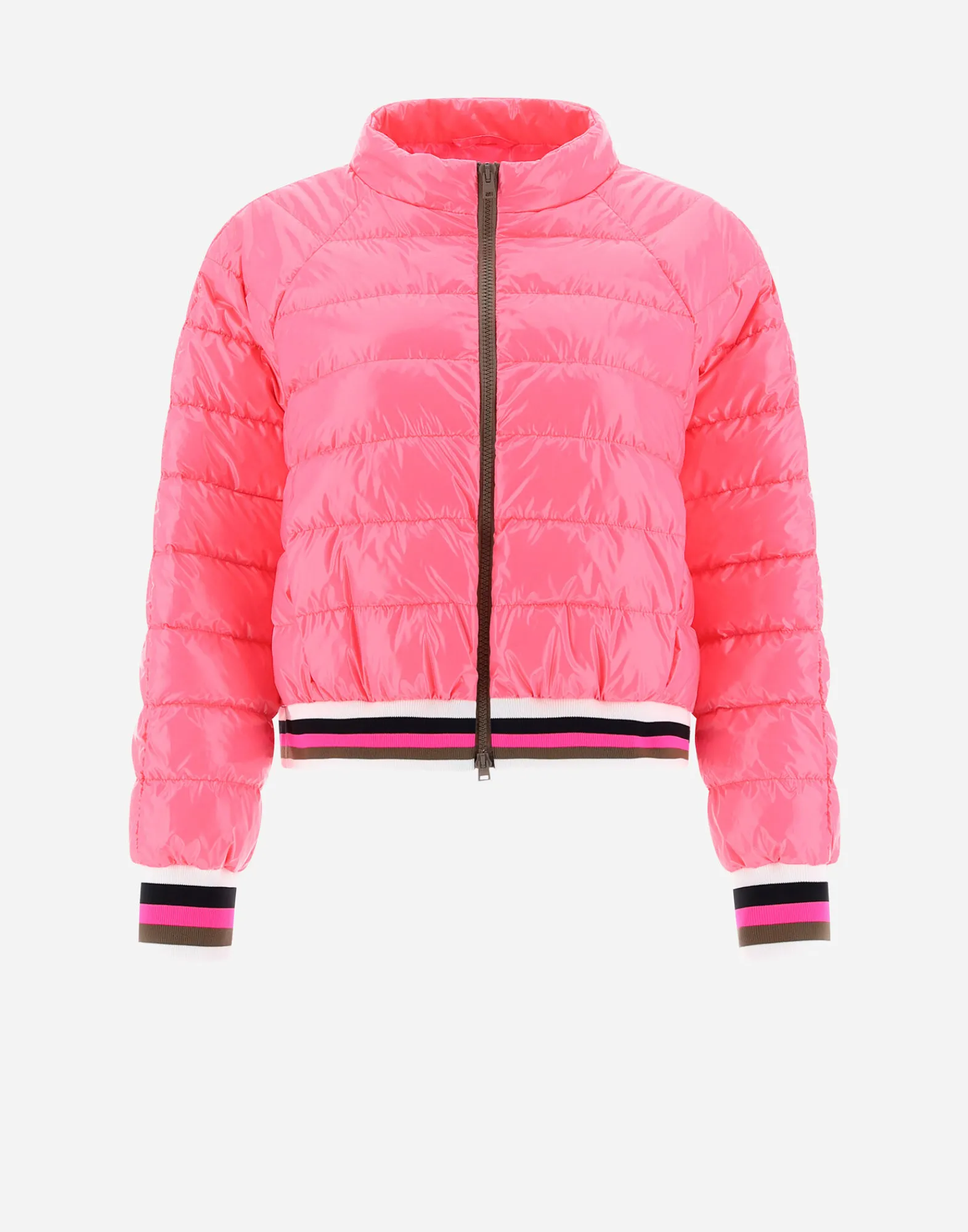 Herno Kurze Daunenjacken-Bomberjacket Aus Gloss