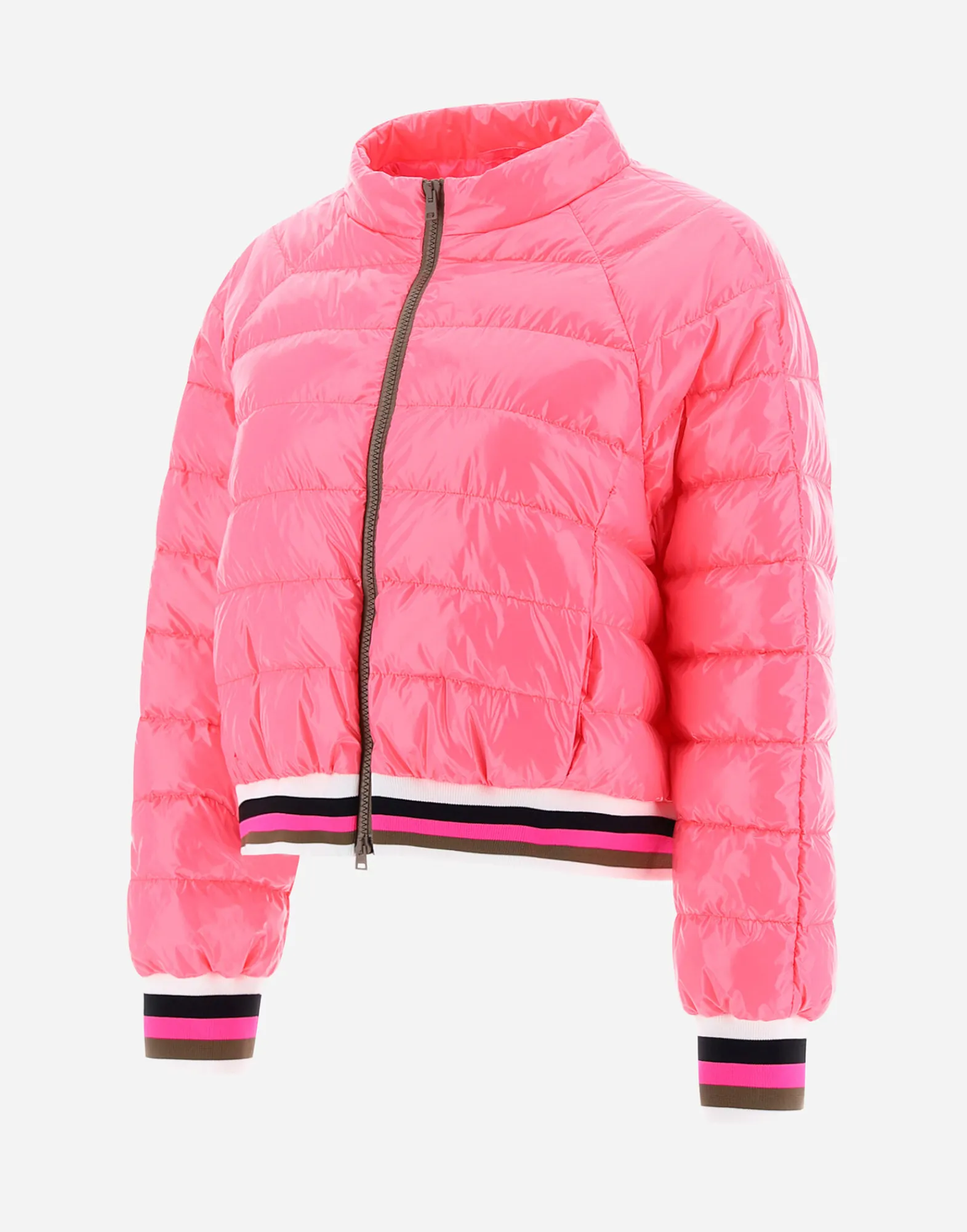 Herno Kurze Daunenjacken-Bomberjacket Aus Gloss