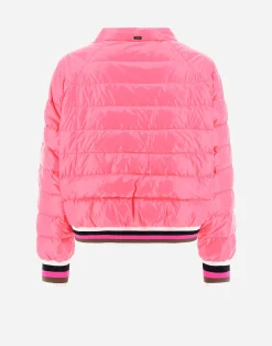 Herno Kurze Daunenjacken-Bomberjacket Aus Gloss
