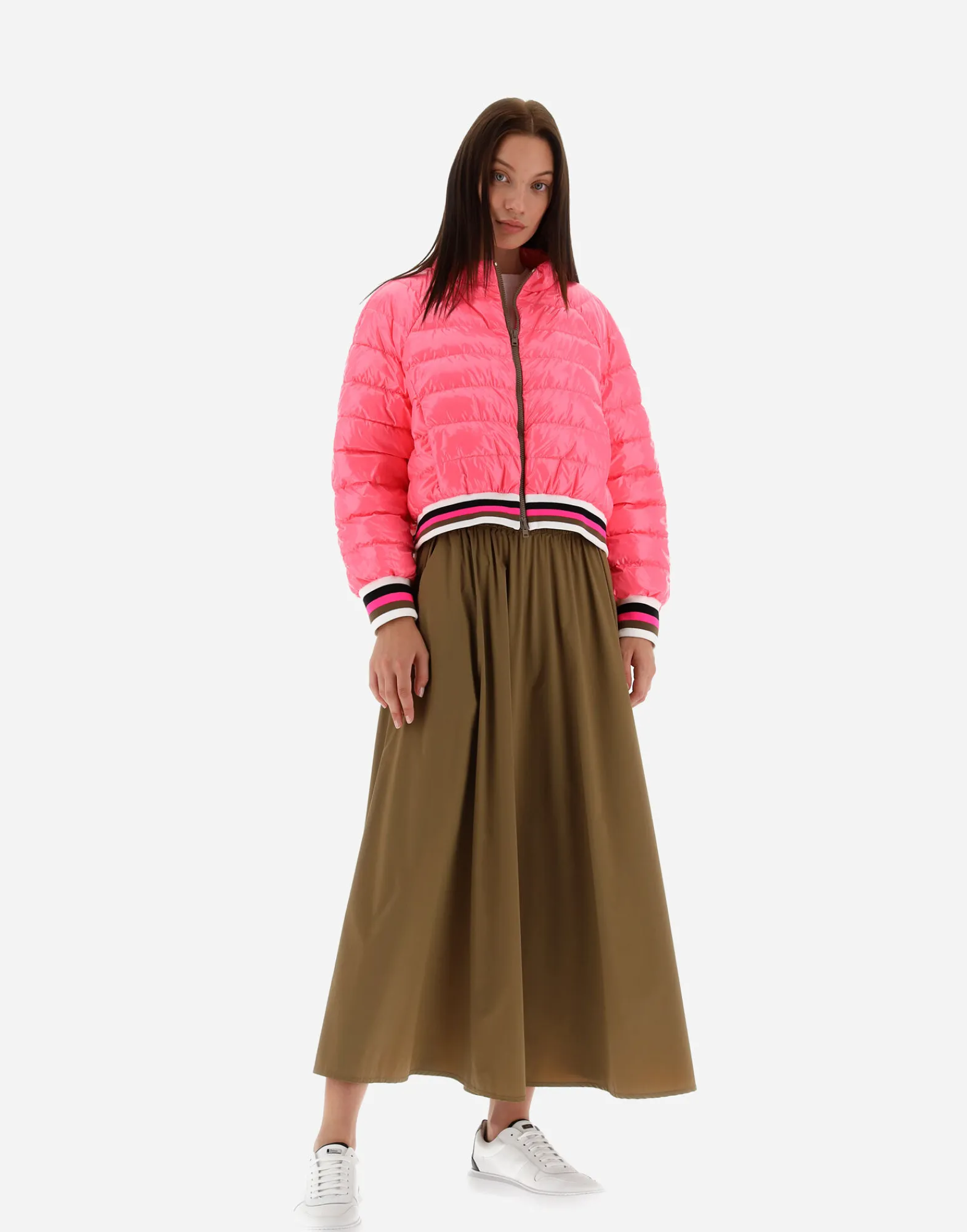 Herno Kurze Daunenjacken-Bomberjacket Aus Gloss