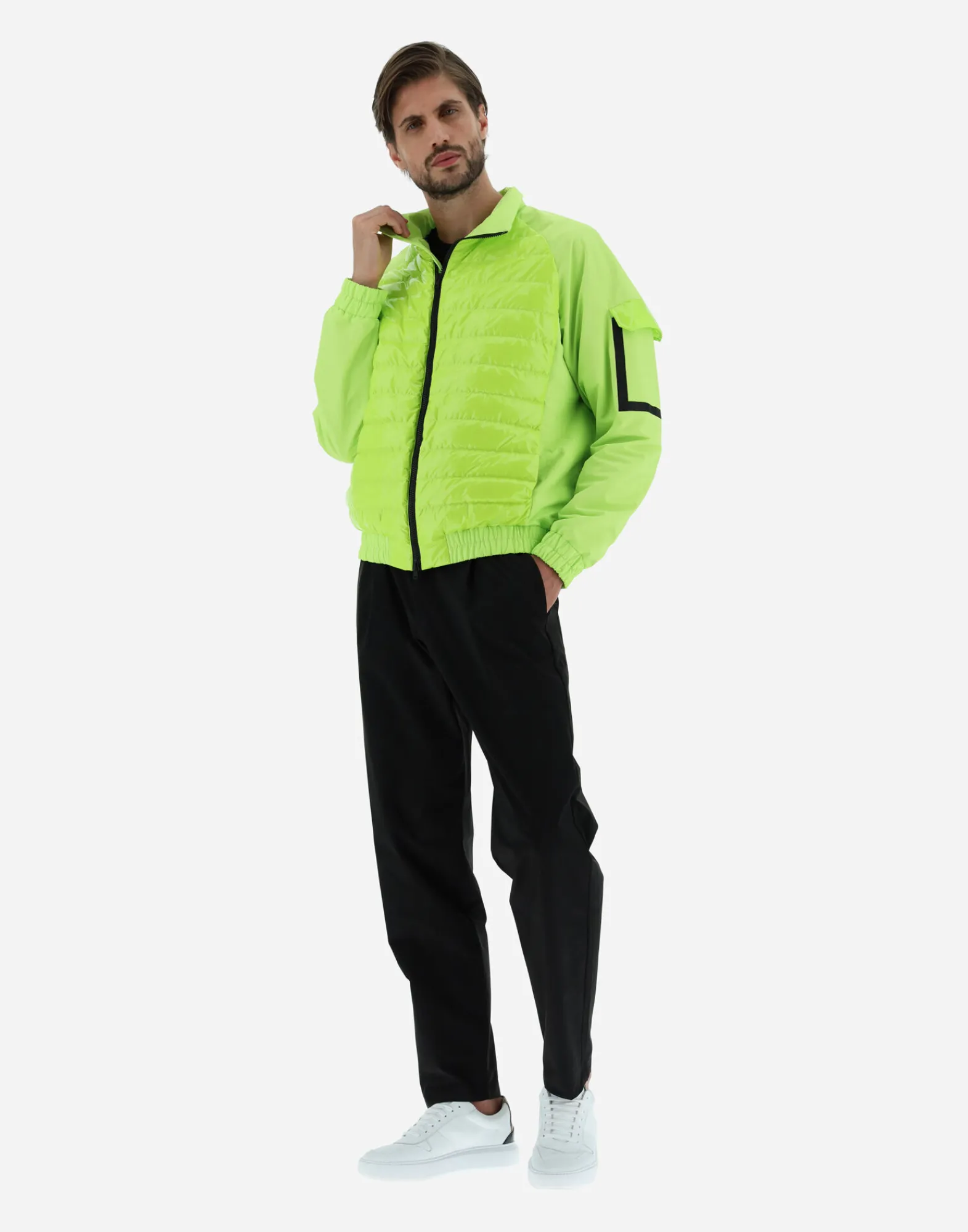Herno Kurze Daunenjacken-Bomberjacket Aus Gloss & Plaster