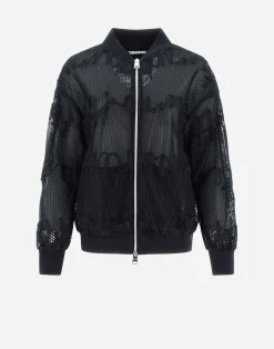 Herno Bomber-Bomberjacket Aus Needlework