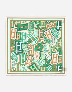 Herno Seidentuch-Bubble Seidenschal 90 X 90 Cm