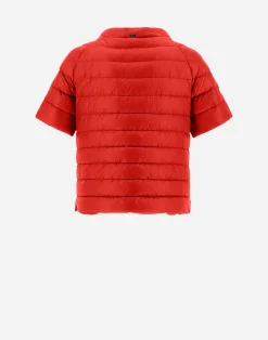 Herno Kurze Daunenjacken-Cape Aus Nylon Ultralight & Monogram
