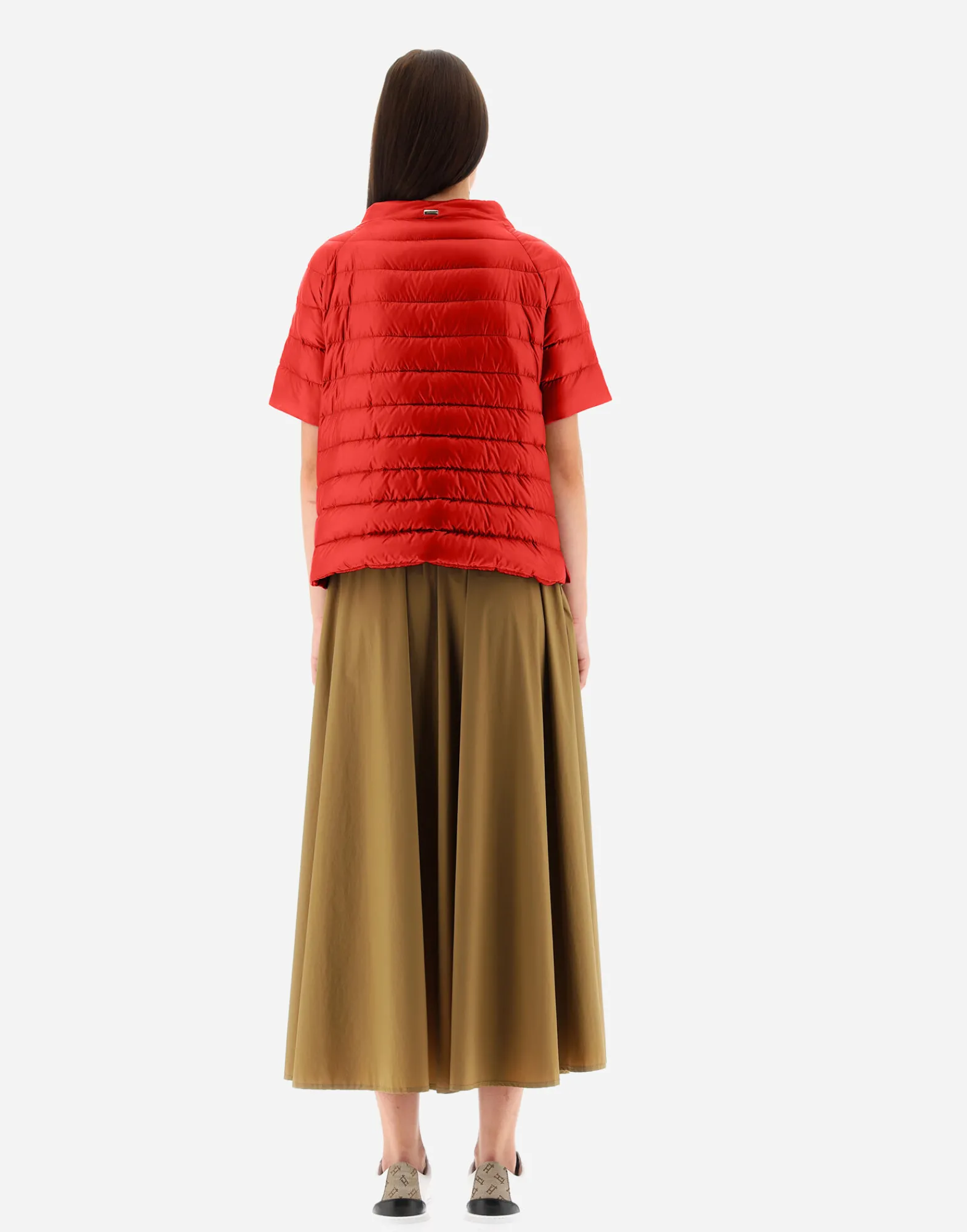 Herno Kurze Daunenjacken-Cape Aus Nylon Ultralight & Monogram