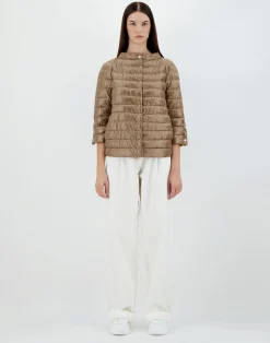 Herno Kurze Daunenjacken-Cape Aus Nylon Ultralight & Monogram