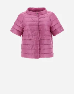 Herno Kurze Daunenjacken-Cape Aus Nylon Ultralight & Monogram