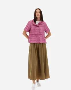 Herno Kurze Daunenjacken-Cape Aus Nylon Ultralight & Monogram