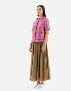 Herno Kurze Daunenjacken-Cape Aus Nylon Ultralight & Monogram