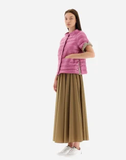 Herno Kurze Daunenjacken-Cape Aus Nylon Ultralight & Monogram