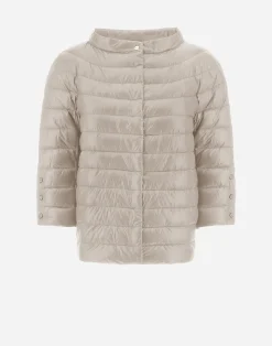 Herno Kurze Daunenjacken-Cape Aus Nylon Ultralight & Monogram