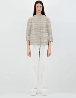 Herno Kurze Daunenjacken-Cape Aus Nylon Ultralight & Monogram
