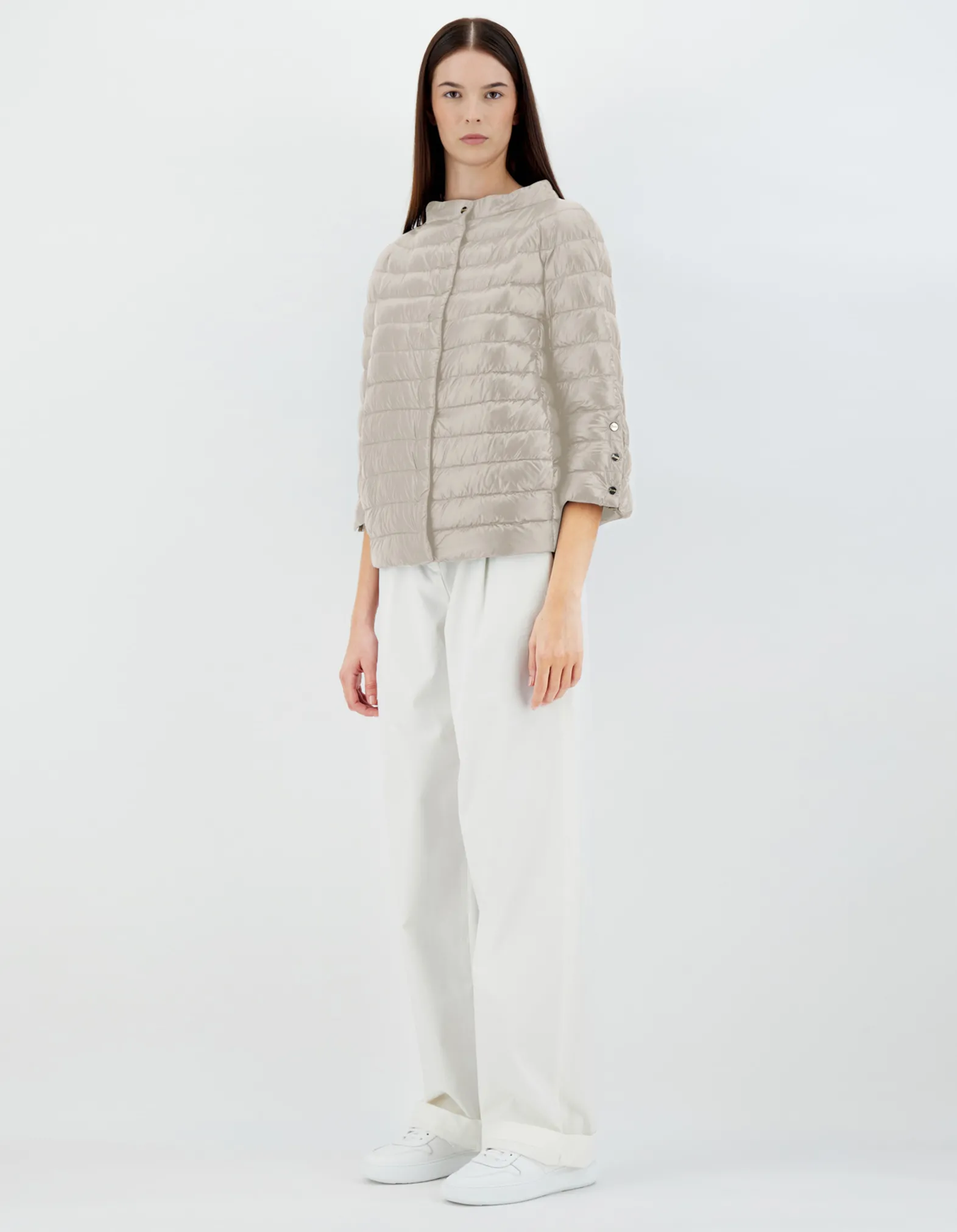 Herno Kurze Daunenjacken-Cape Aus Nylon Ultralight & Monogram