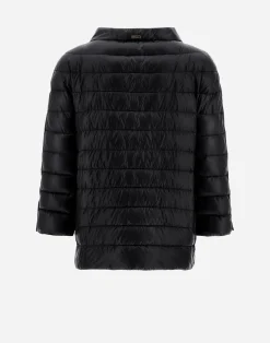 Herno Kurze Daunenjacken-Cape Aus Nylon Ultralight & Monogram