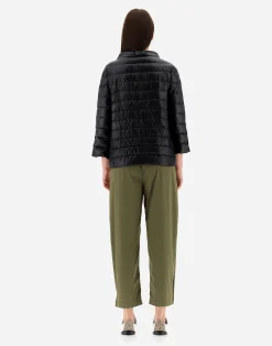 Herno Kurze Daunenjacken-Cape Aus Nylon Ultralight & Monogram