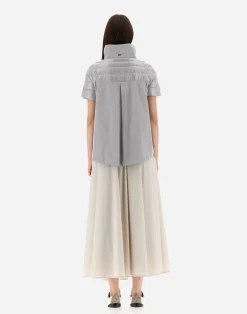 Herno Kurze Daunenjacken-Cape Aus Nylon Ultralight & New Techno Taft