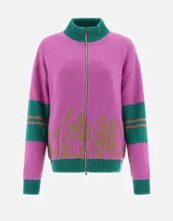 Herno Pullover & Strickjacken-Cardigan Aus Flora Kaschmir