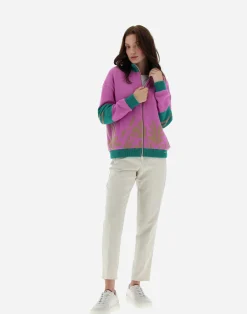Herno Pullover & Strickjacken-Cardigan Aus Flora Kaschmir