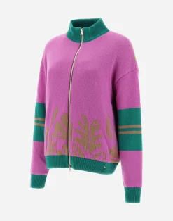 Herno Pullover & Strickjacken-Cardigan Aus Flora Kaschmir