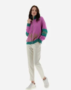 Herno Pullover & Strickjacken-Cardigan Aus Flora Kaschmir