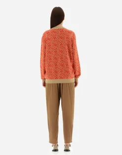 Herno Pullover & Strickjacken-Cardigan Aus Geometric Monogram Jacquard