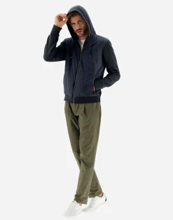 Herno Bomber-Cardigan Aus Waffle Knit & Nylon