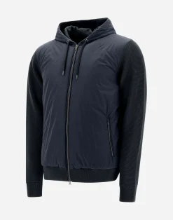 Herno Bomber-Cardigan Aus Waffle Knit & Nylon