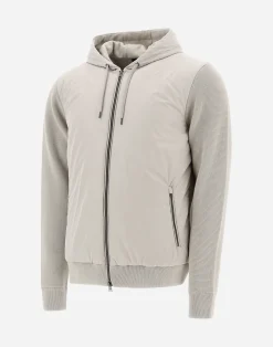 Herno Bomber-Cardigan Aus Waffle Knit & Nylon