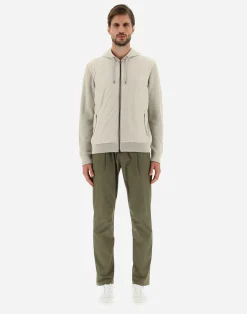 Herno Bomber-Cardigan Aus Waffle Knit & Nylon