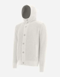 Herno Bomber-Cardigan Aus Zig-Zag Stitch & Plaster