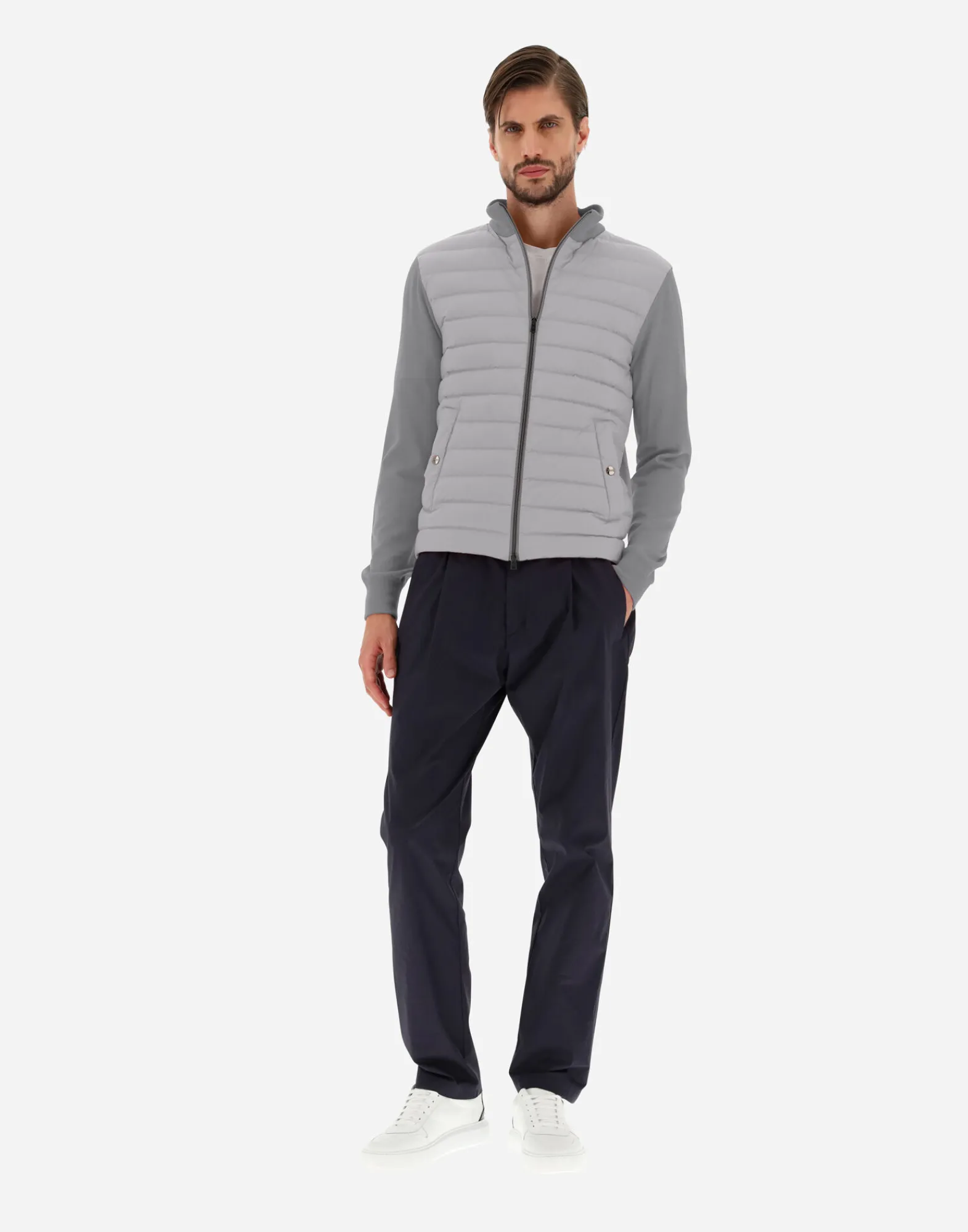 Herno Sweatshirts & Strickjacken-Cardigan In Seide, Wolle & Nuage