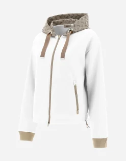 Herno Pullover & Strickjacken-Cardigan Mit Kapuze Aus Double Sweater & Monogram
