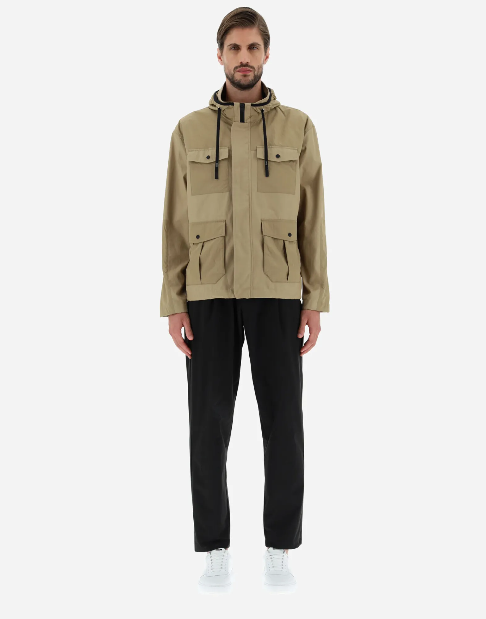 Herno Feldjacke-Feldjacke Aus Delon & Ultralight Crease