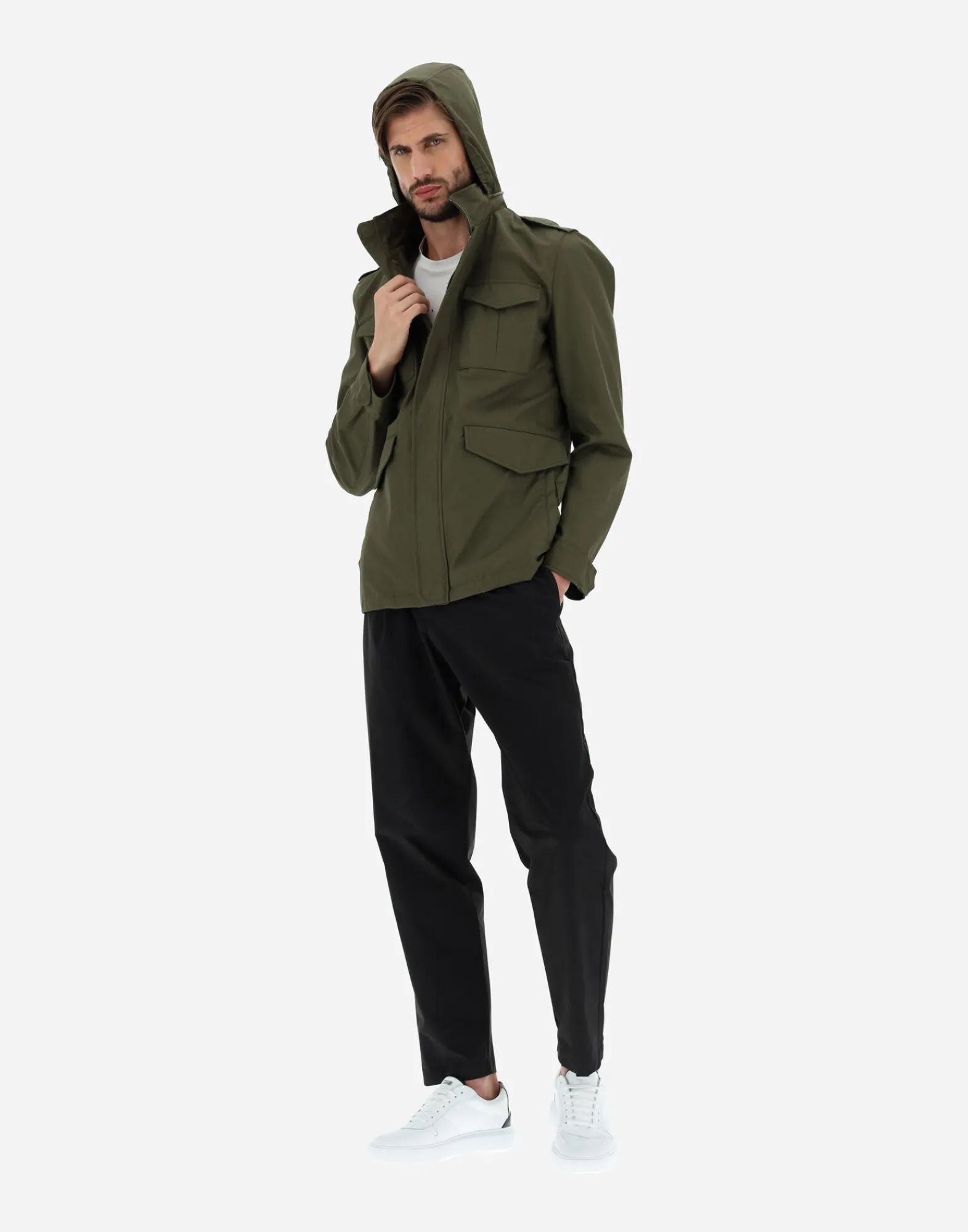 Herno Feldjacke-Feldjacke Aus Light Cotton Stretch