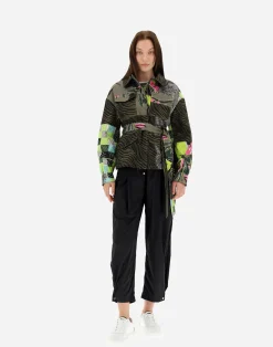 Herno Parka & Jacken-Feldjacke Aus Safari Patch