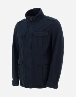 Herno Feldjacke-Feldjacke Aus Stuckgefarbtem Leinen & Baumwolle