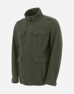 Herno Feldjacke-Feldjacke Aus Stuckgefarbtem Leinen & Baumwolle
