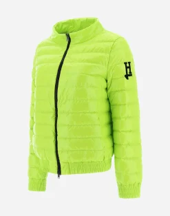Herno Kurze Daunenjacken-Gesteppte Bomberjacke Aus Gloss