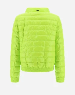 Herno Kurze Daunenjacken-Gesteppte Bomberjacke Aus Gloss