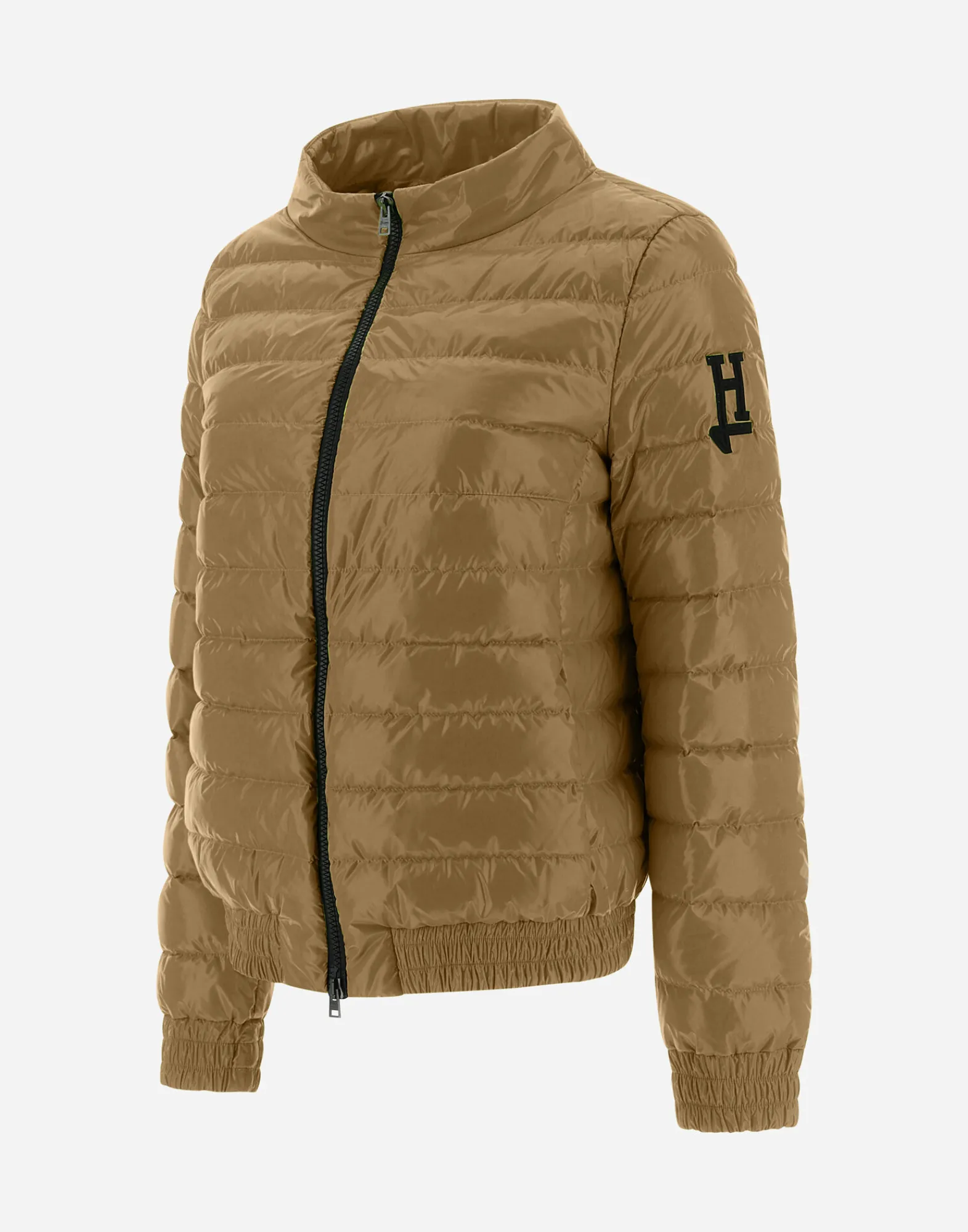 Herno Kurze Daunenjacken-Gesteppte Bomberjacke Aus Gloss